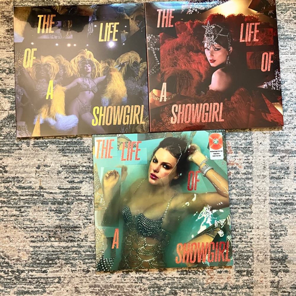 The Life of a Showgirl Vinyl Record Collection (Standard + 2 Limited Edition)